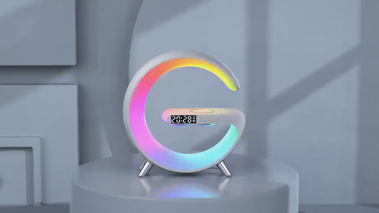 All in One Intelligent Lamp with Speaker Wireless Charger Alarm